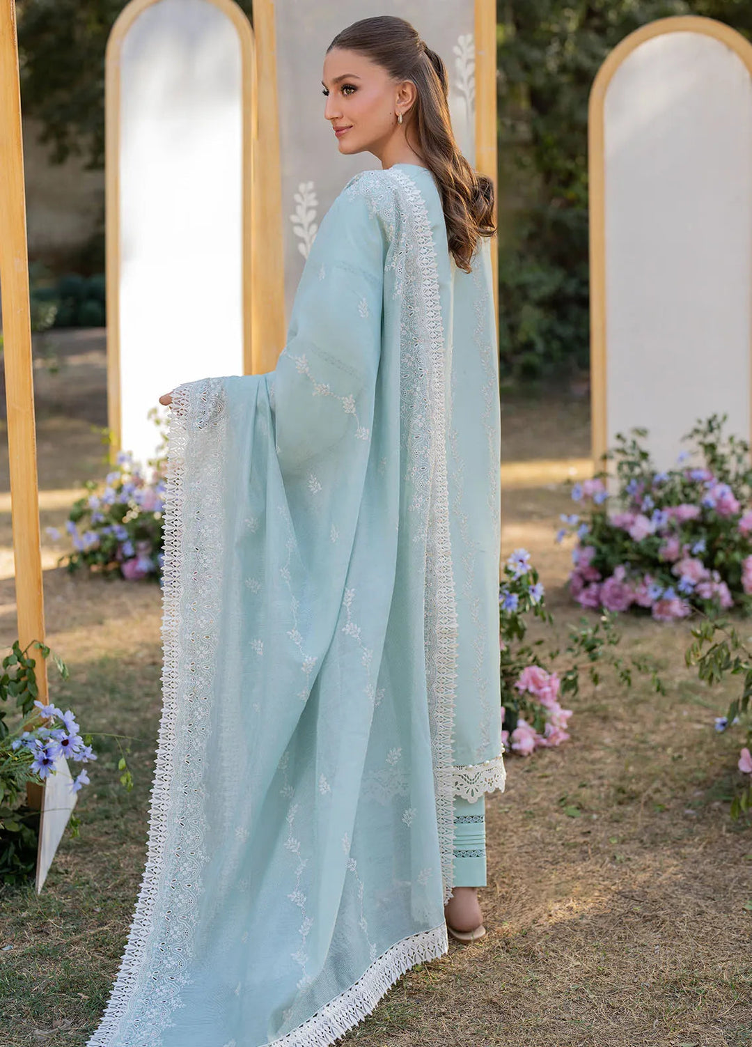 Reveerie by Florent Chikankari Lawn Suits Unstitched 3 Piece FL25RC FL-1A - Summer Collection