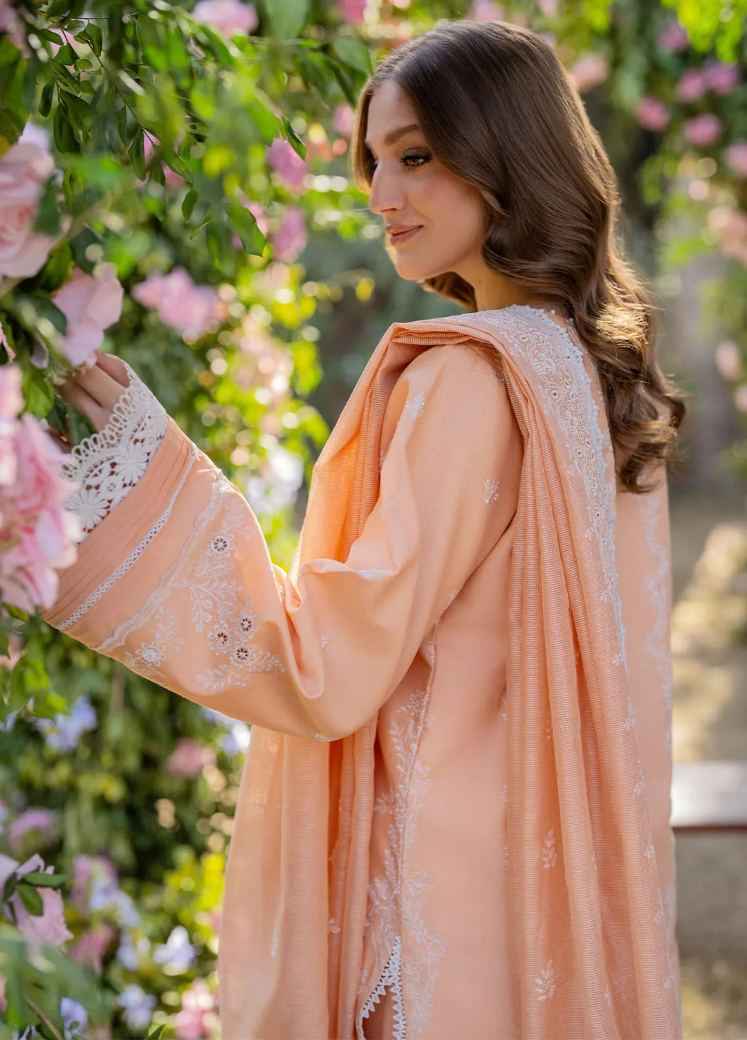 Reveerie by Florent Chikankari Lawn Suits Unstitched 3 Piece FL25RC FL-1B - Summer Collection
