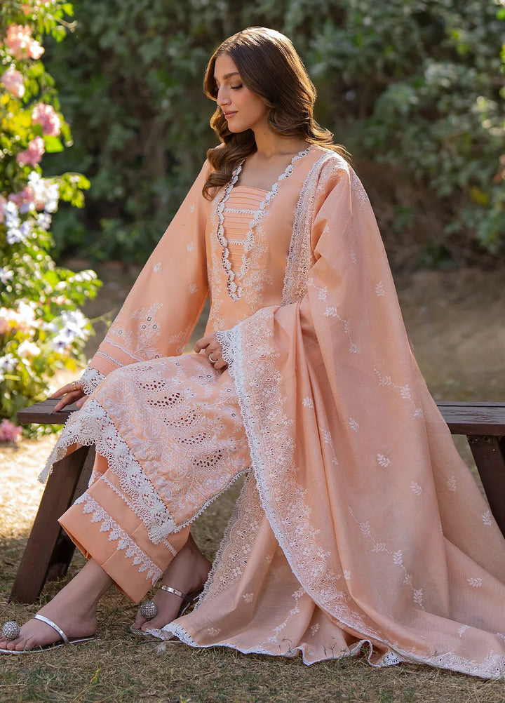 Reveerie by Florent Chikankari Lawn Suits Unstitched 3 Piece FL25RC FL-1B - Summer Collection