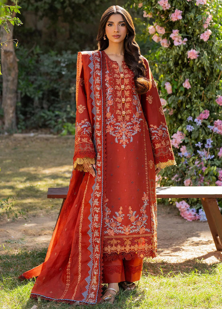 Reveerie by Florent Chikankari Lawn Suits Unstitched 3 Piece FL25RC FL-2B - Summer Collection