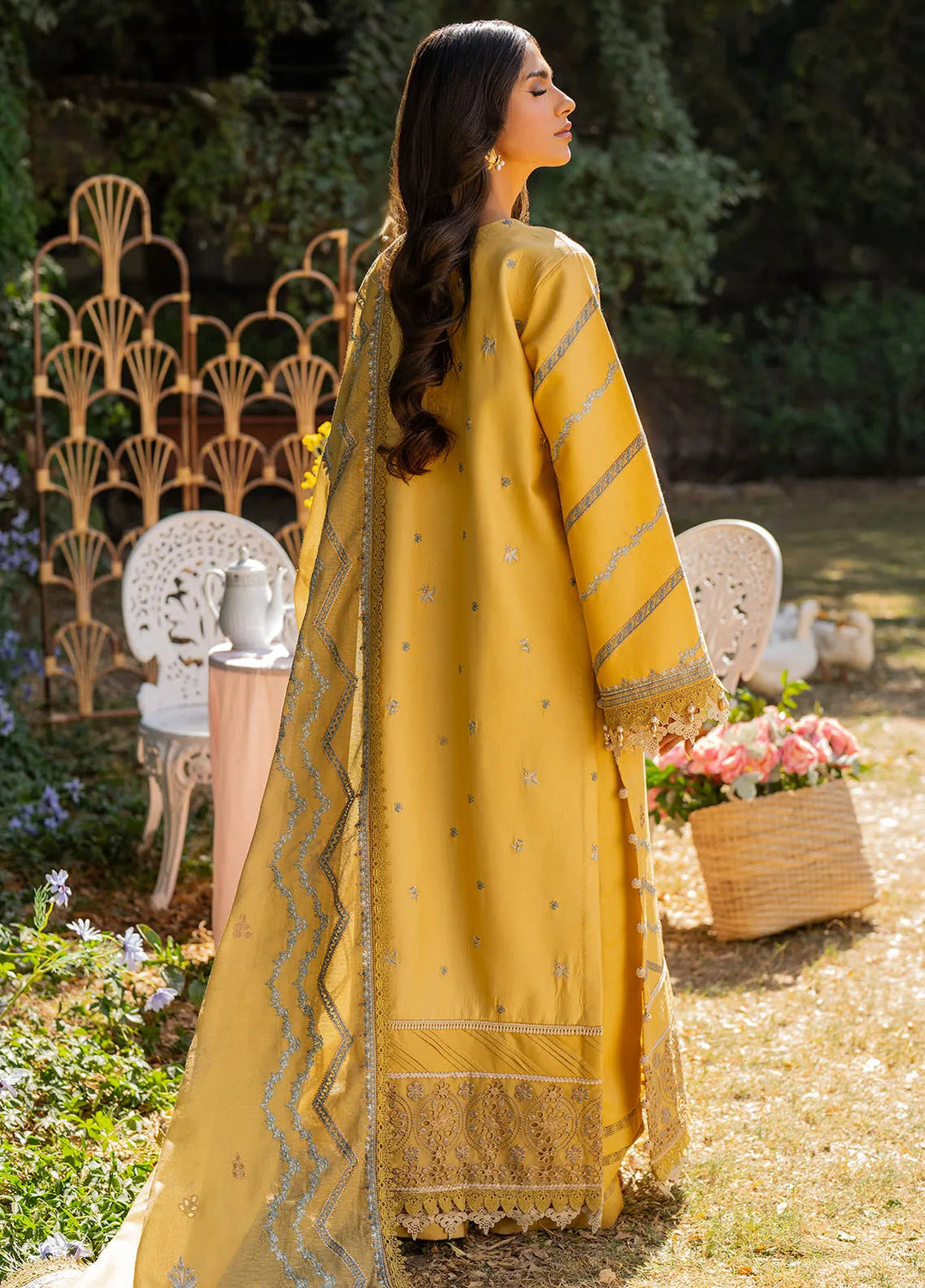 Reveerie by Florent Chikankari Lawn Suits Unstitched 3 Piece FL25RC FL-3A - Summer Collection