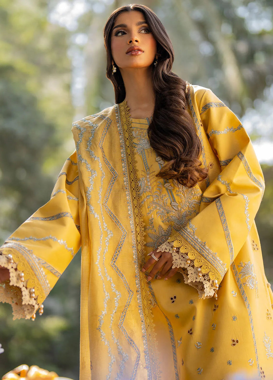 Reveerie by Florent Chikankari Lawn Suits Unstitched 3 Piece FL25RC FL-3A - Summer Collection