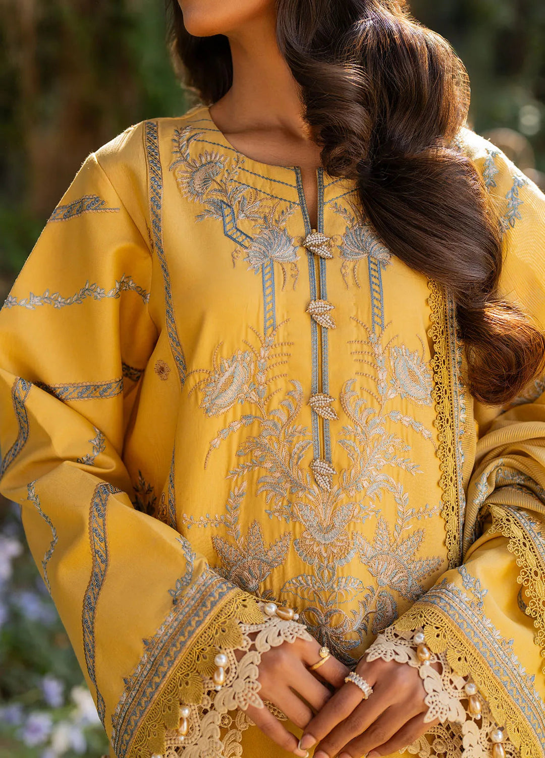 Reveerie by Florent Chikankari Lawn Suits Unstitched 3 Piece FL25RC FL-3A - Summer Collection