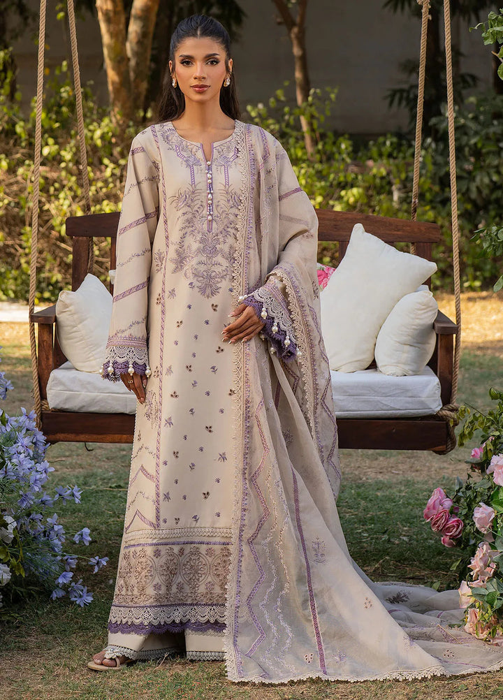 Reveerie by Florent Chikankari Lawn Suits Unstitched 3 Piece FL25RC FL-3B - Summer Collection