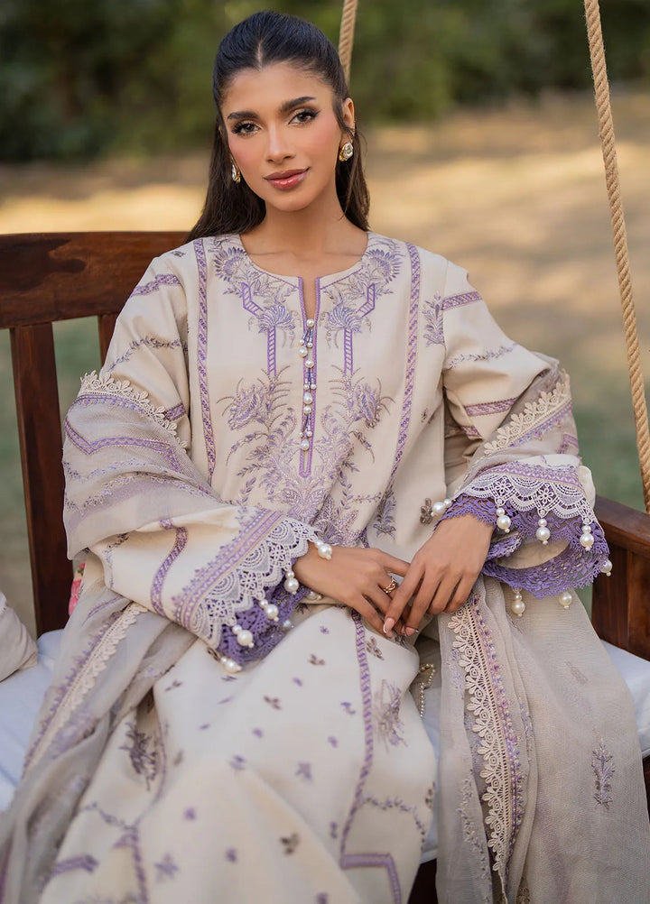 Reveerie by Florent Chikankari Lawn Suits Unstitched 3 Piece FL25RC FL-3B - Summer Collection