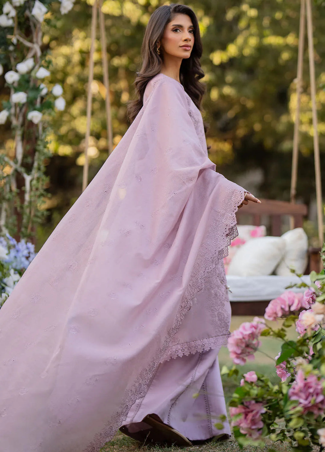 Reveerie by Florent Chikankari Lawn Suits Unstitched 3 Piece FL25RC FL-5B - Summer Collection