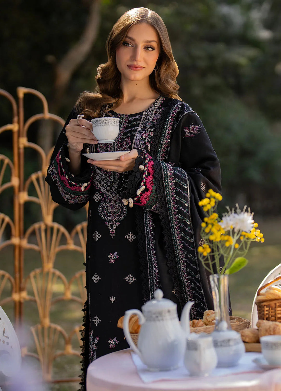 Reveerie by Florent Chikankari Lawn Suits Unstitched 3 Piece FL25RC FL-6A - Summer Collection