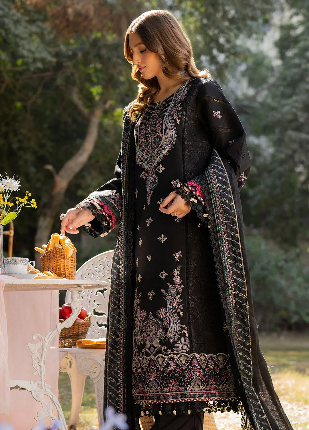 Reveerie by Florent Chikankari Lawn Suits Unstitched 3 Piece FL25RC FL-6A - Summer Collection