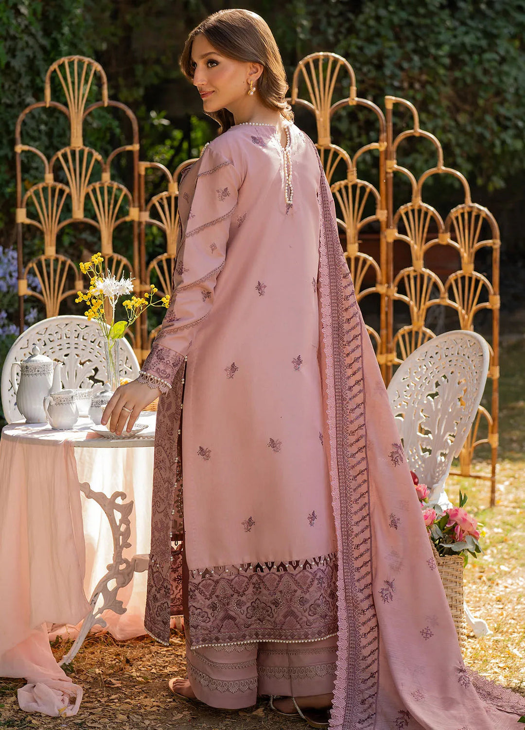 Reveerie by Florent Chikankari Lawn Suits Unstitched 3 Piece FL25RC FL-6B - Summer Collection