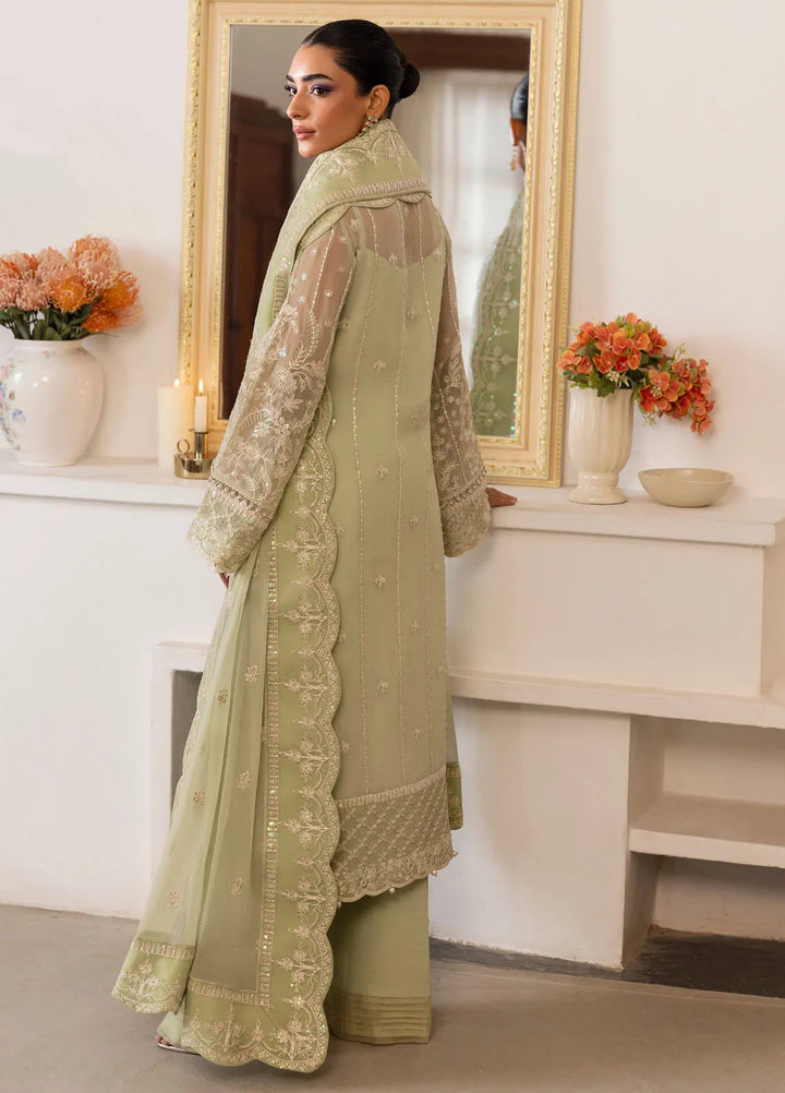 Reverie by Gulaal Embroidered Chiffon Suit Unstitched 4 Piece GL25R D-02 Virida - Formals Collection