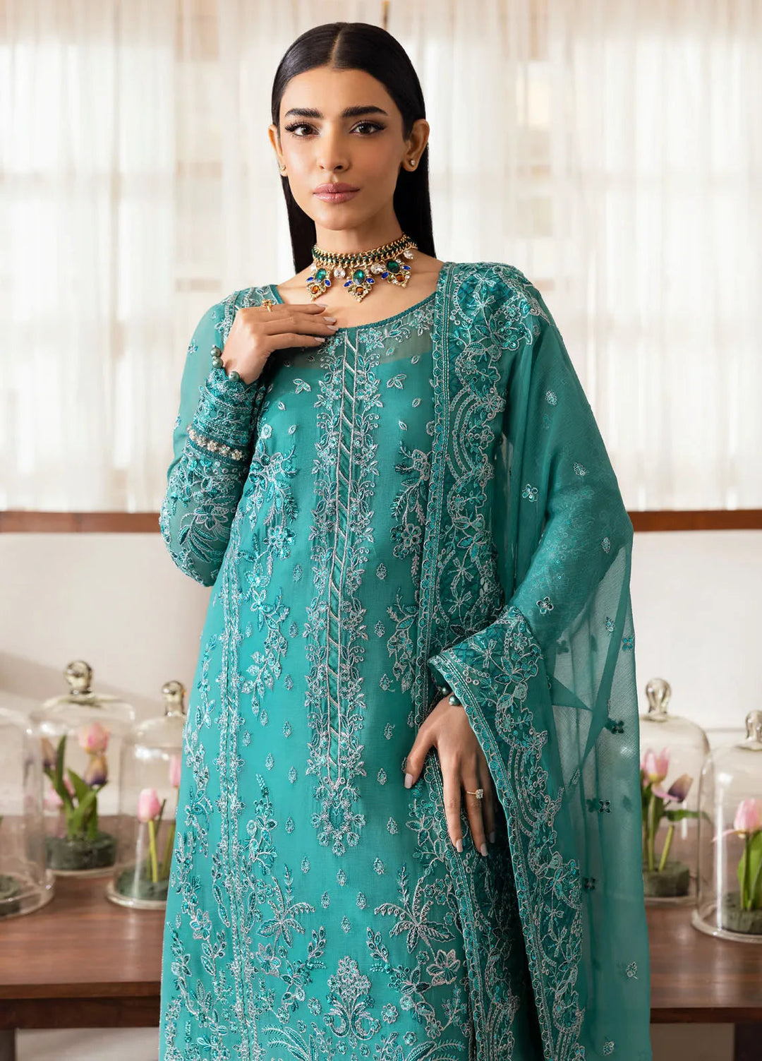 Reverie by Gulaal Embroidered Chiffon Suit Unstitched 4 Piece GL25R D-03 Miral - Formals Collection