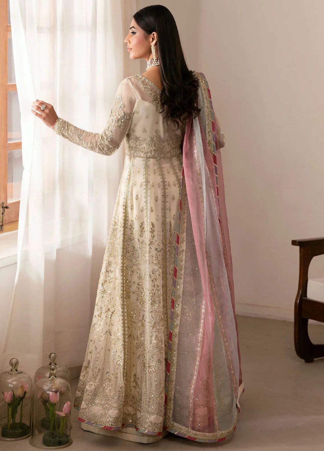 Reverie by Gulaal Embroidered Chiffon Suit Unstitched 4 Piece GL25R D-04 Chiragh - Formals Collection