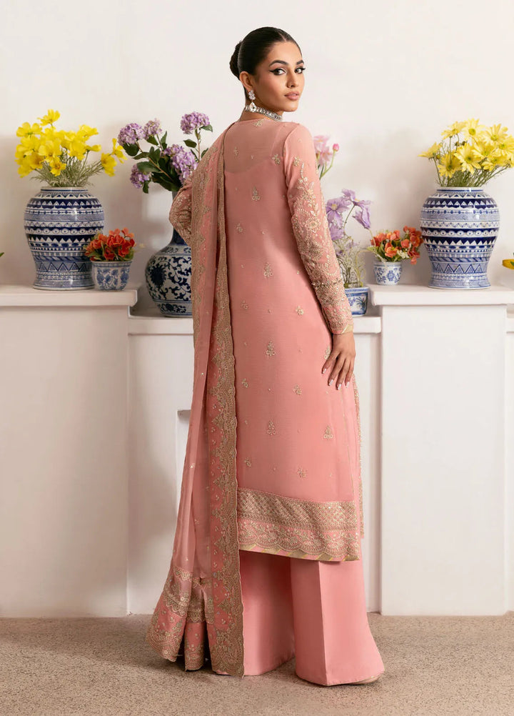 Reverie by Gulaal Embroidered Chiffon Suit Unstitched 4 Piece GL25R D-06 Coralyn - Formals Collection