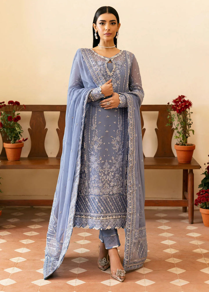 Reverie by Gulaal Embroidered Chiffon Suit Unstitched 4 Piece GL25R D-08 Meher - Formals Collection