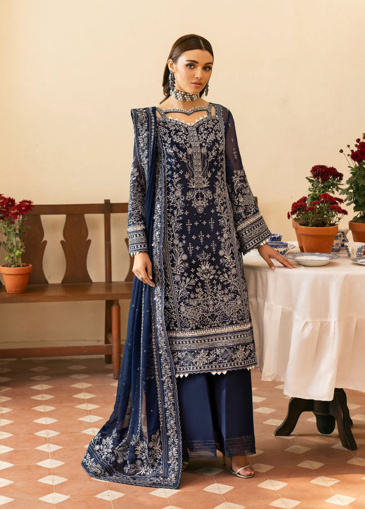 Reverie by Gulaal Embroidered Chiffon Suit Unstitched 4 Piece GL25R D-09 Arista - Formals Collection