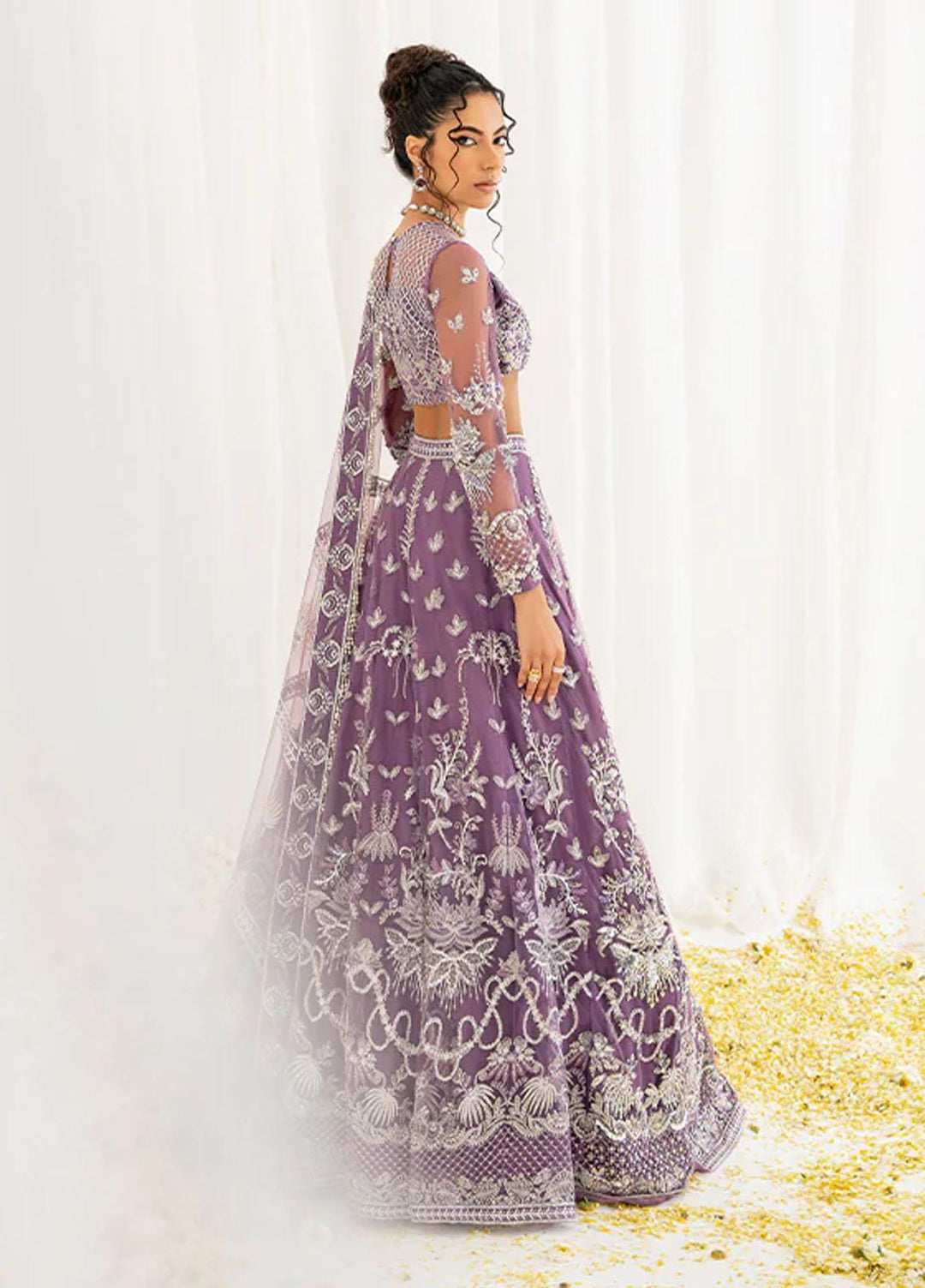 Reveur By Saffron Embroidered Net Suits Unstitched 4 Piece SFR23RV SF-04 Estelle - Luxury Collection