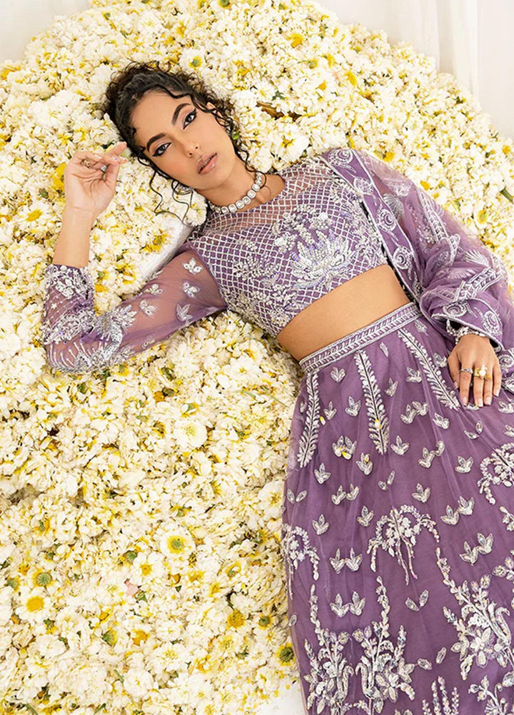 Reveur By Saffron Embroidered Net Suits Unstitched 4 Piece SFR23RV SF-04 Estelle - Luxury Collection