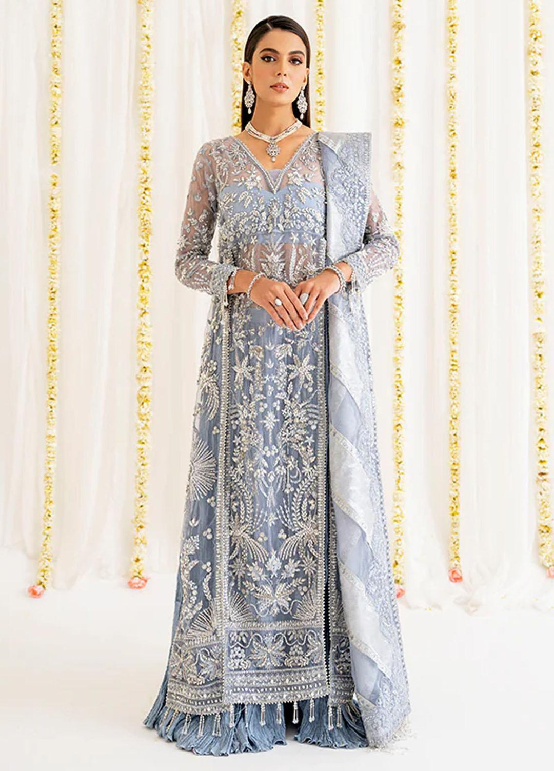 Reveur By Saffron Embroidered Organza Suits Unstitched 3 Piece SFR23RV SF-06 Esmeray - Luxury Collection
