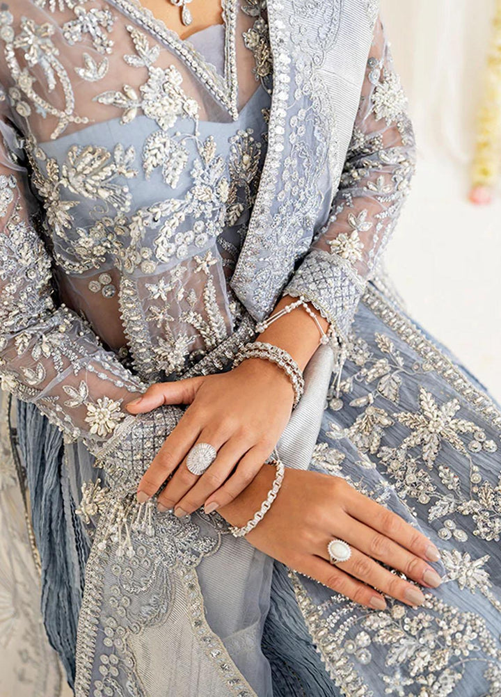 Reveur By Saffron Embroidered Organza Suits Unstitched 3 Piece SFR23RV SF-06 Esmeray - Luxury Collection