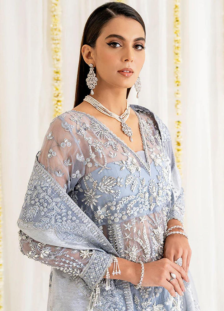 Reveur By Saffron Embroidered Organza Suits Unstitched 3 Piece SFR23RV SF-06 Esmeray - Luxury Collection