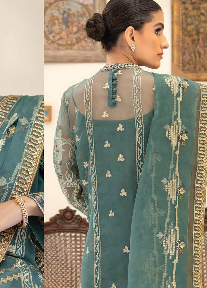 Reveuse By AIK Embroidered Organza Suits Unstitched 3 Piece AIK22R 05 - Winter Collection