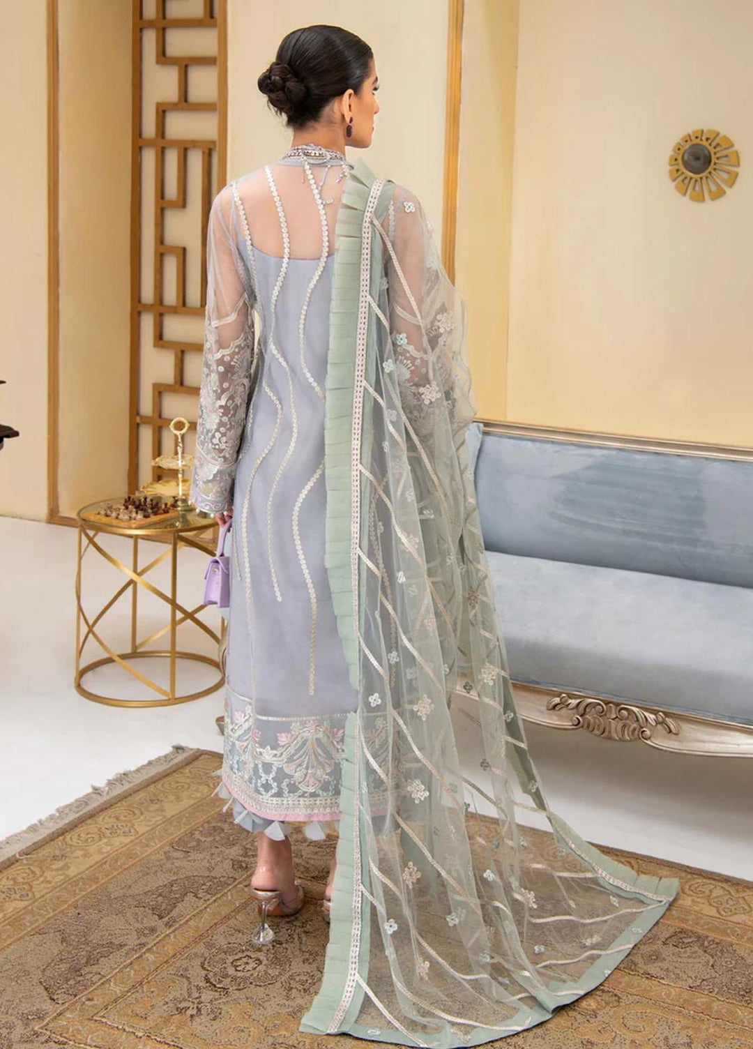 Reveuse By AIK Embroidered Net Suits Unstitched 3 Piece AIK22R 02 - Winter Collection
