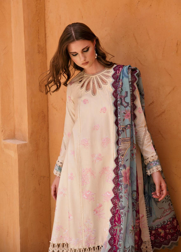Rezene By Republic WomensWear Embroidered Lawn Suits Unstitched 3 Piece RW23R D-1B - Summer Collection