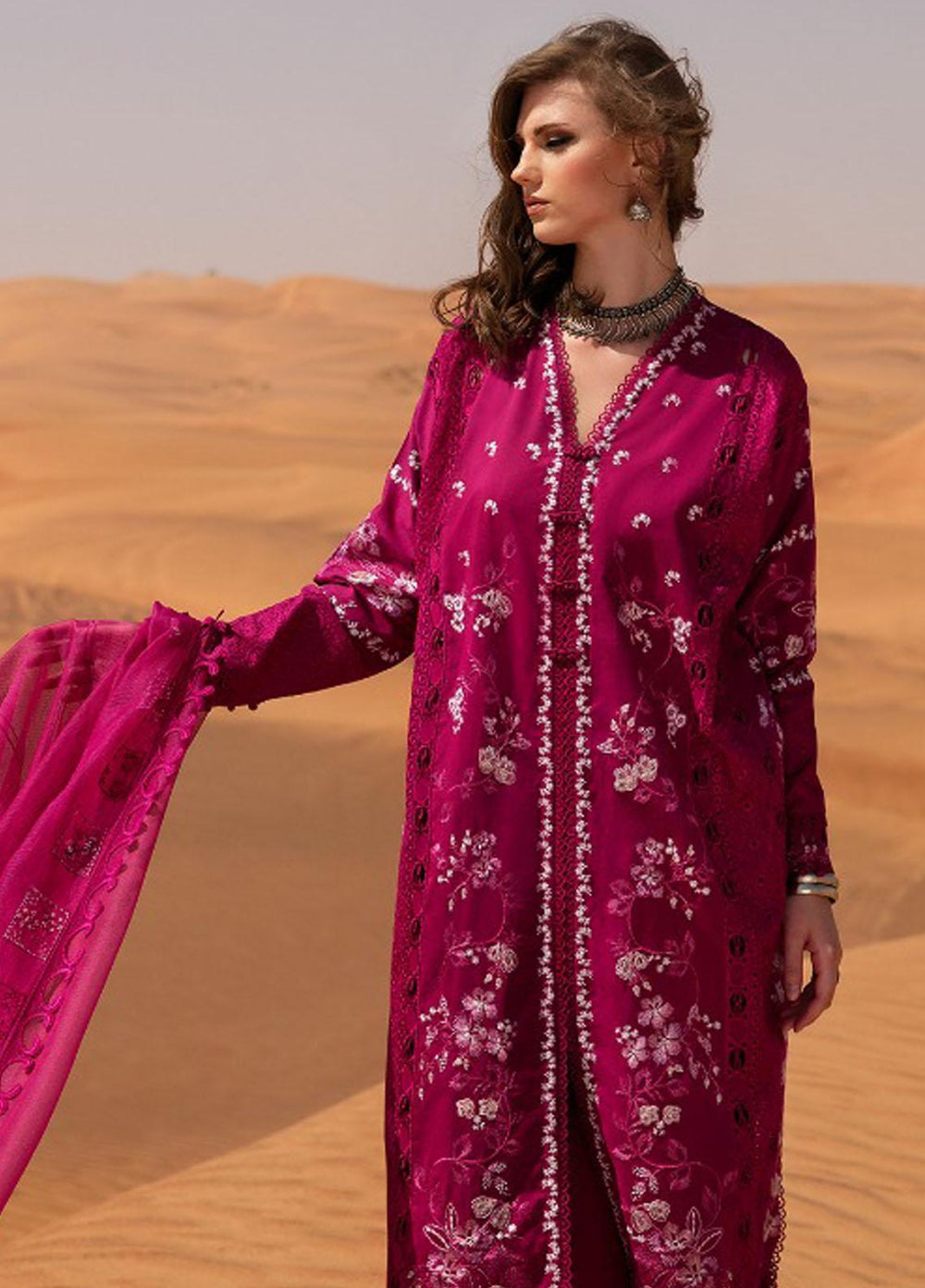 Rezene By Republic WomensWear Embroidered Lawn Suits Unstitched 3 Piece RW23R D-5A - Summer Collection