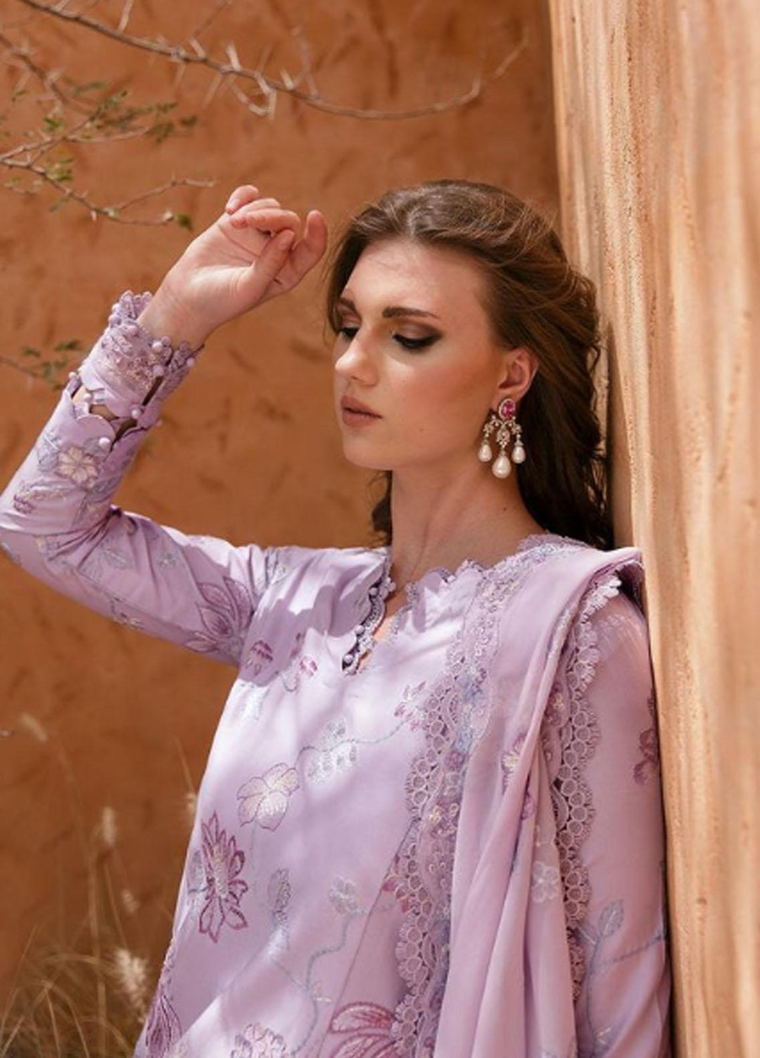 Rezene By Republic WomensWear Embroidered Lawn Suits Unstitched 3 Piece RW23R D-6A - Summer Collection