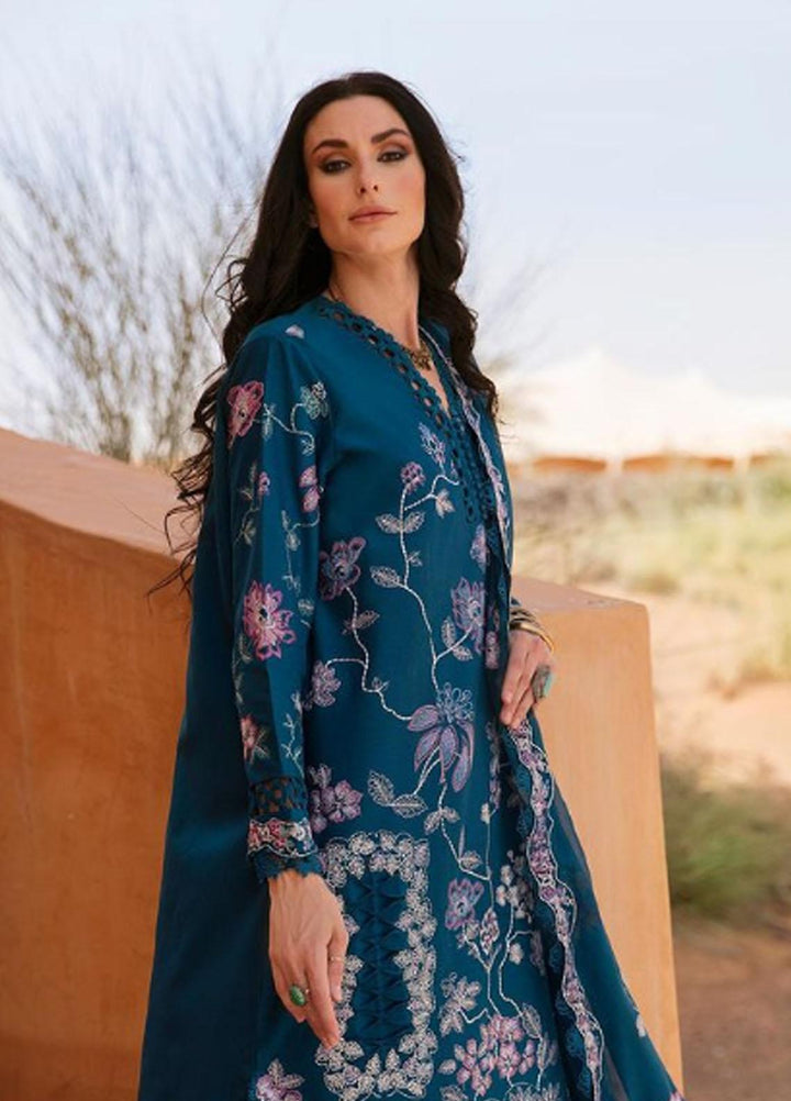 Rezene By Republic WomensWear Embroidered Lawn Suits Unstitched 3 Piece RW23R D-6B - Summer Collection