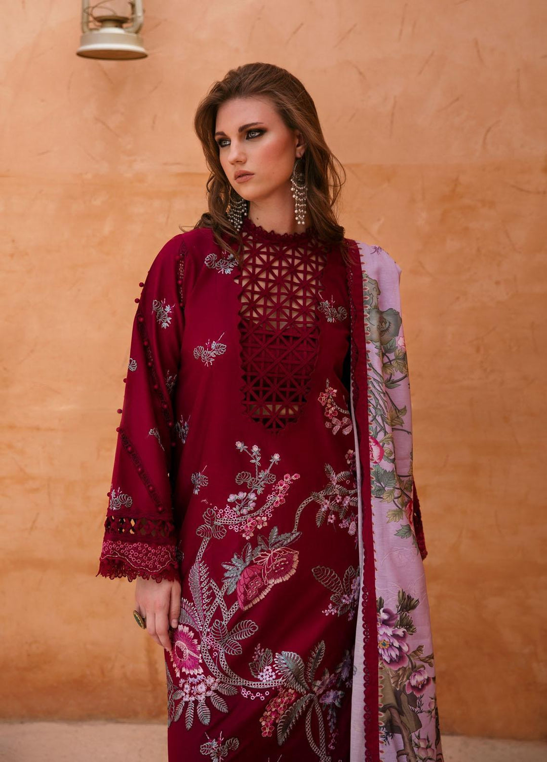 Rezene By Republic WomensWear Embroidered Lawn Suits Unstitched 3 Piece RW23R D-7B - Summer Collection