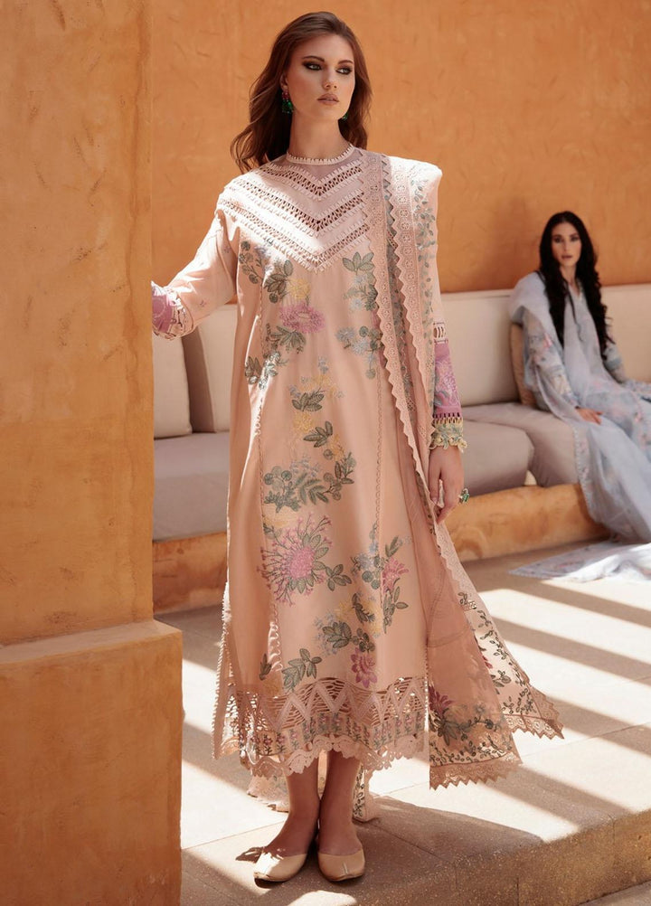 Rezene By Republic WomensWear Embroidered Lawn Suits Unstitched 3 Piece RW23R D-8A - Summer Collection