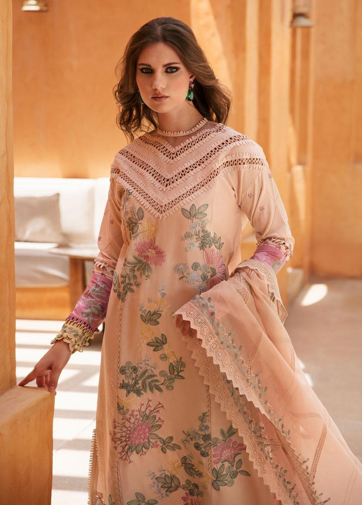 Rezene By Republic WomensWear Embroidered Lawn Suits Unstitched 3 Piece RW23R D-8A - Summer Collection
