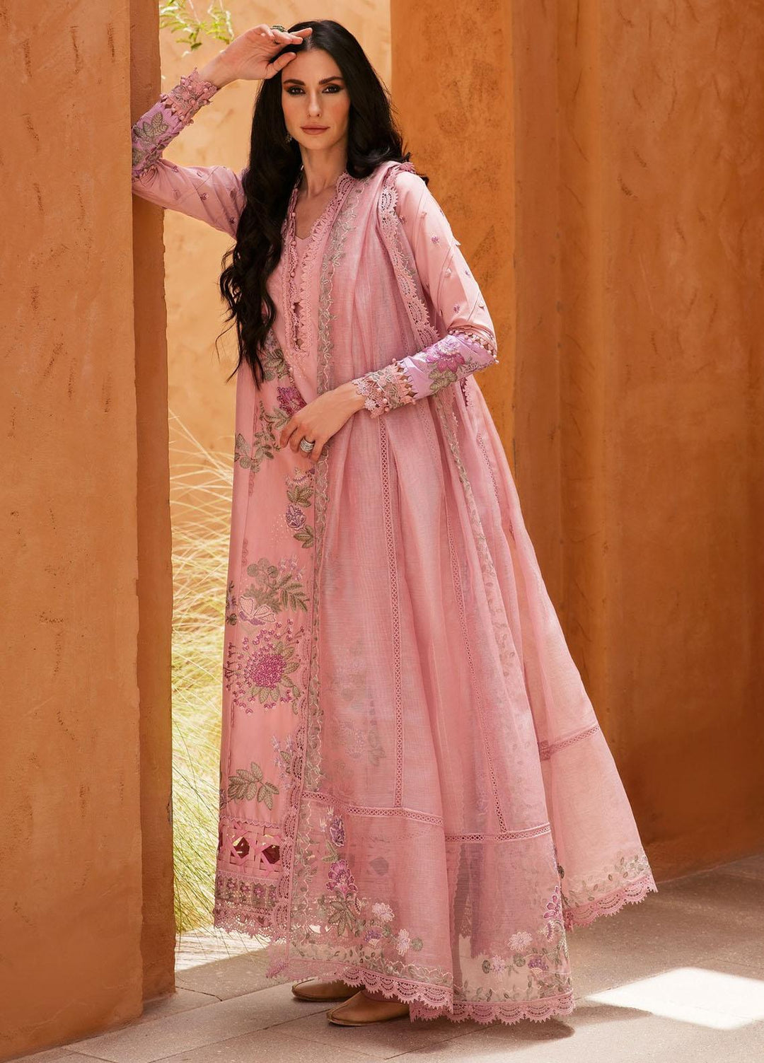 Rezene By Republic WomensWear Embroidered Lawn Suits Unstitched 3 Piece RW23R D-8B - Summer Collection