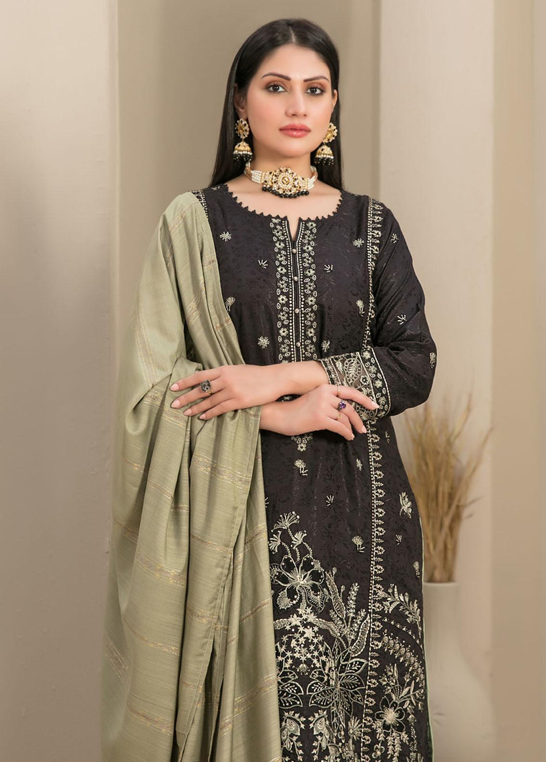 Rezma By Tawakkal Fabrics Embroidered Viscose Suits Unstitched 3 Piece TWF24R D-1134 - Formal Collection