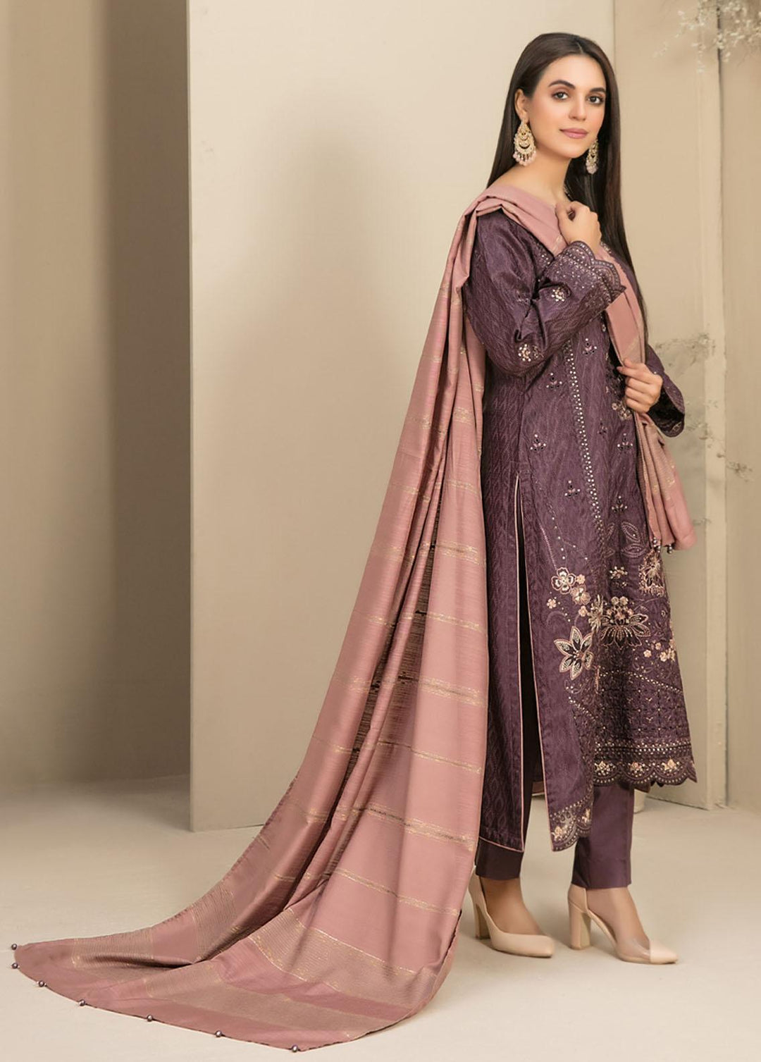 Rezma By Tawakkal Fabrics Embroidered Viscose Suits Unstitched 3 Piece TWF24R D-1135 - Formal Collection