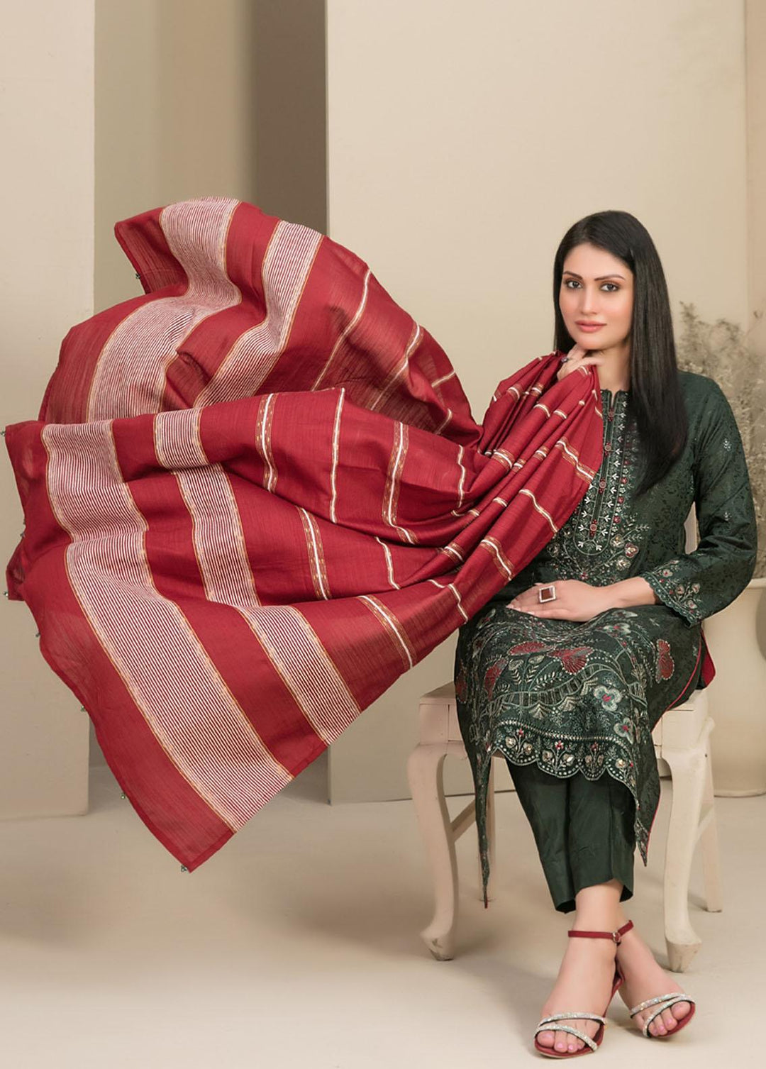 Rezma By Tawakkal Fabrics Embroidered Viscose Suits Unstitched 3 Piece TWF24R D-1137 - Formal Collection