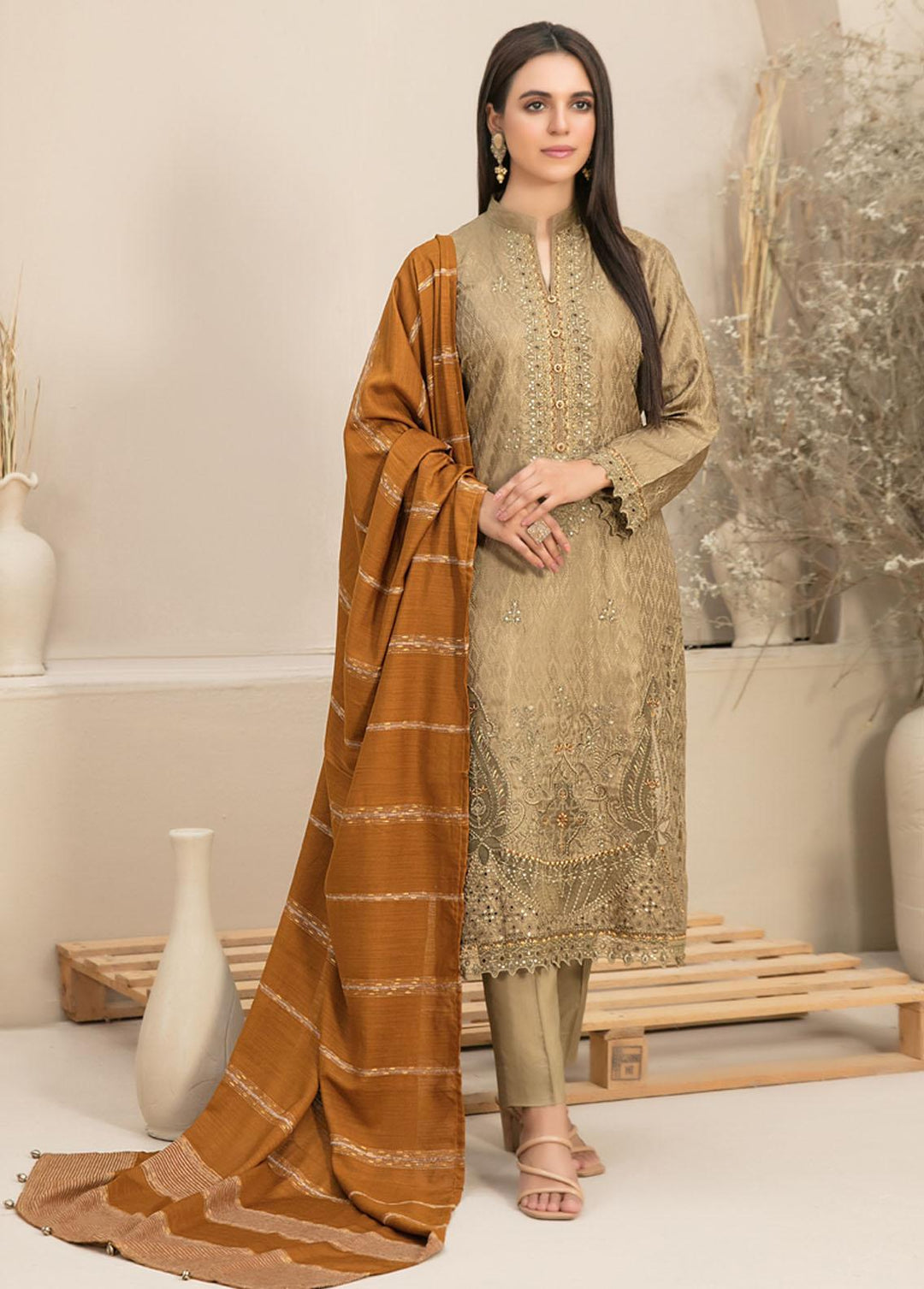 Rezma By Tawakkal Fabrics Embroidered Viscose Suits Unstitched 3 Piece TWF24R D-1140 - Formal Collection