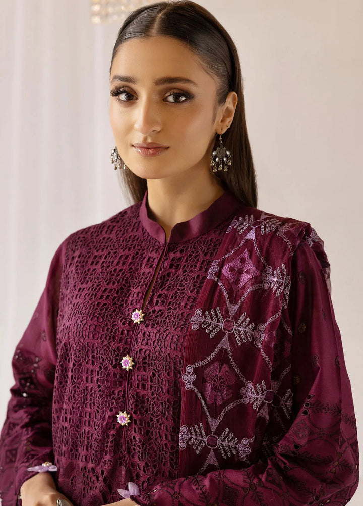 Riaz Arts Chikankari Lawn Suit Unstitched 3 Piece RA25MS D-03 - Summer Collection