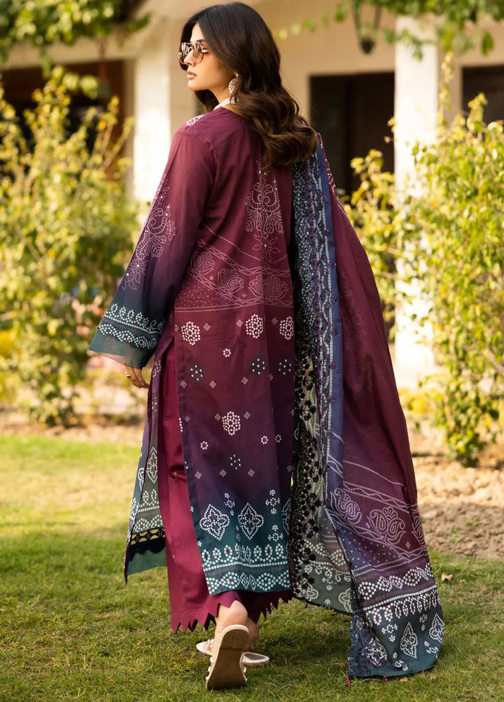 Riaz Arts Embroidered Lawn Suit Unstitched 3 Piece RA25CL AF-194 - Summer Collection