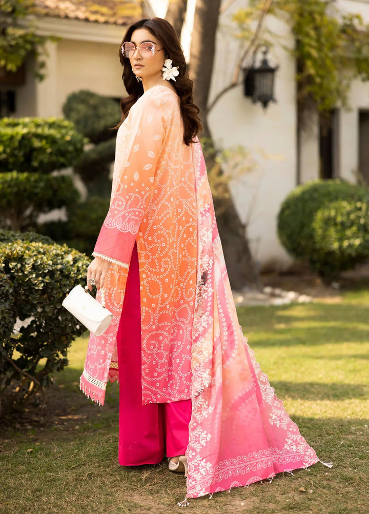 Riaz Arts Embroidered Lawn Suit Unstitched 3 Piece RA25CL AF-198 - Summer Collection