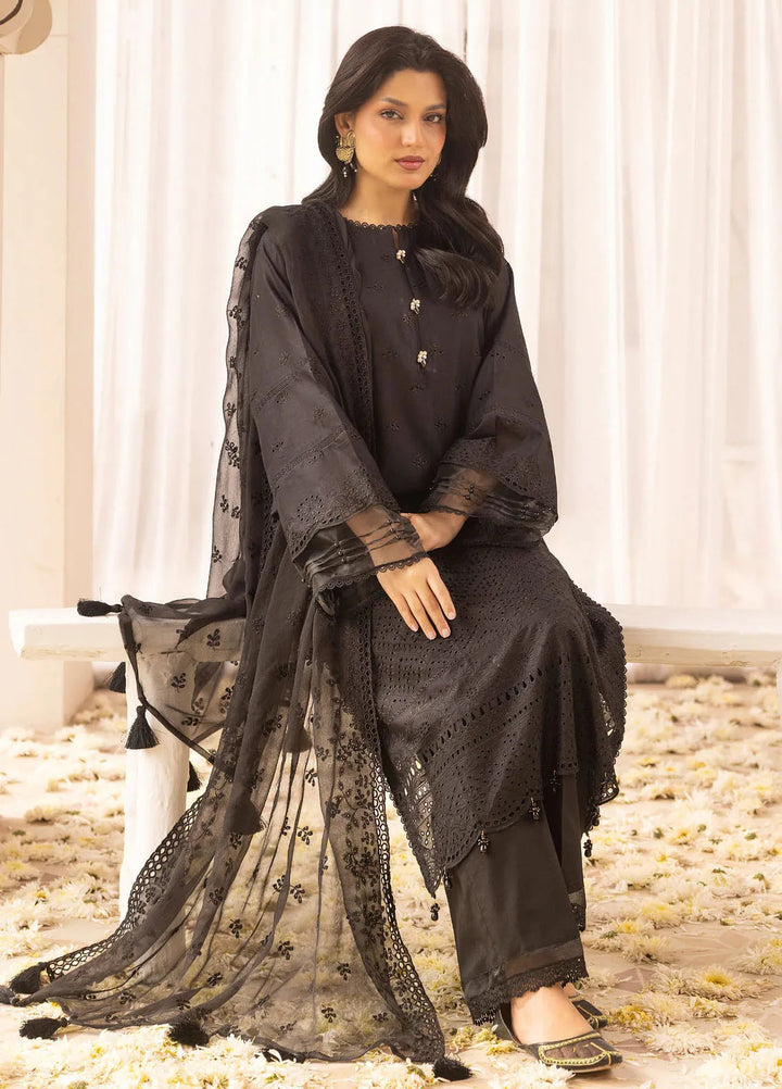 Riaz Arts Embroidered Lawn Suit Unstitched 3 Piece RA25MA D-01 - Summer Collection