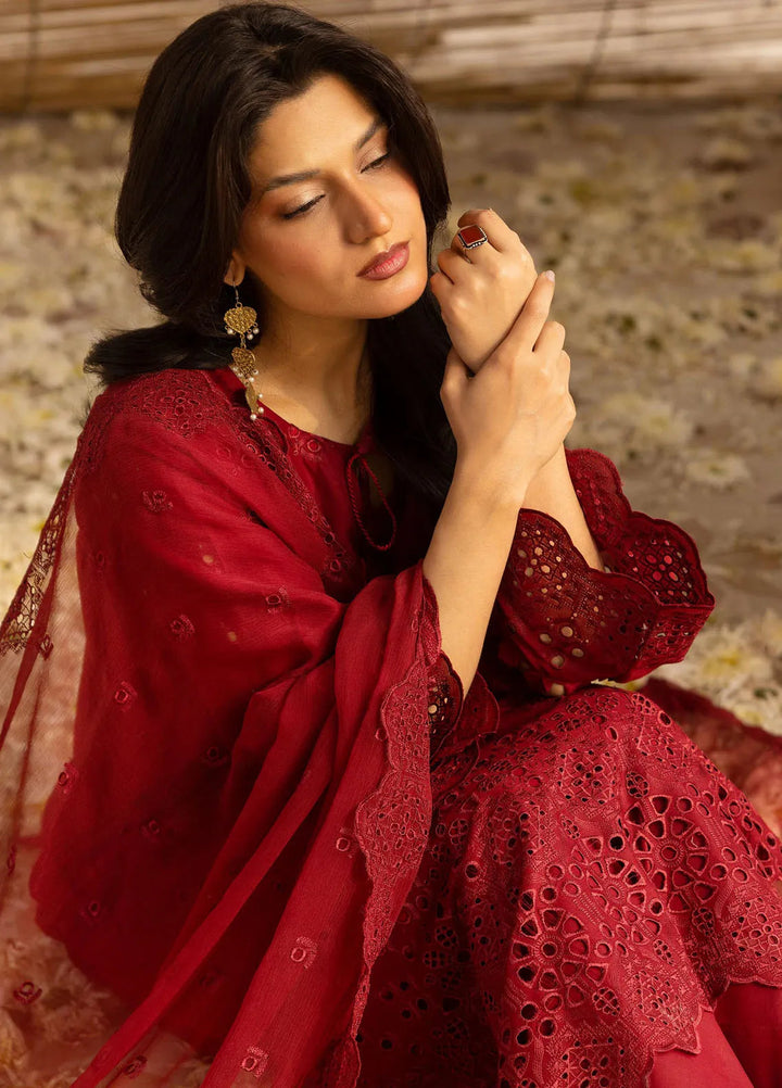 Riaz Arts Embroidered Lawn Suit Unstitched 3 Piece RA25MA D-02 - Summer Collection