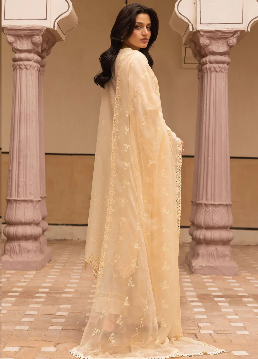 Riaz Arts Embroidered Lawn Suit Unstitched 3 Piece RA25MA D-03 - Summer Collection