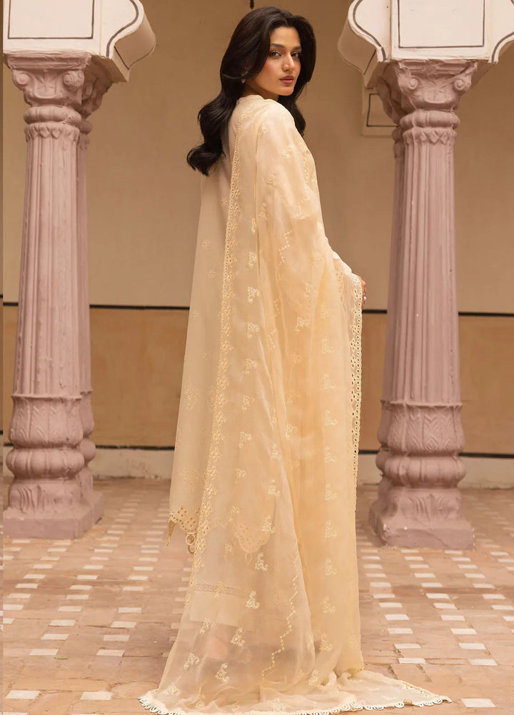 Riaz Arts Embroidered Lawn Suit Unstitched 3 Piece RA25MA D-03 - Summer Collection