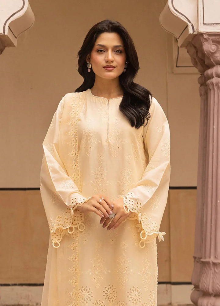 Riaz Arts Embroidered Lawn Suit Unstitched 3 Piece RA25MA D-03 - Summer Collection