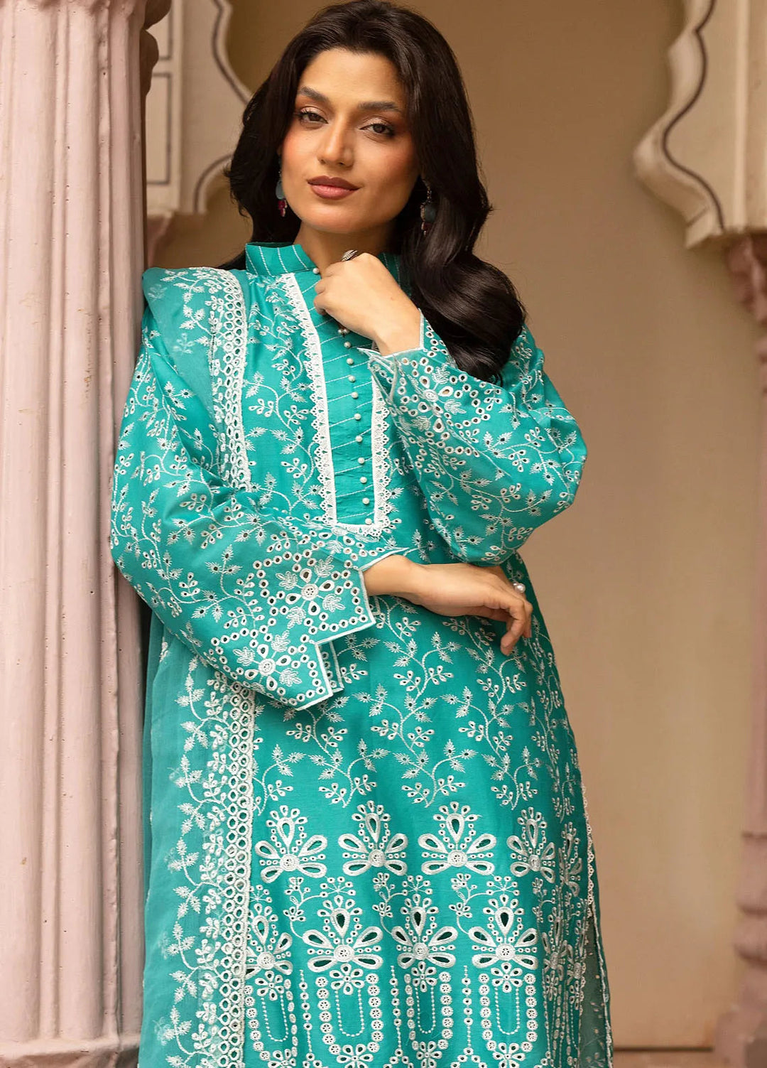 Riaz Arts Embroidered Lawn Suit Unstitched 3 Piece RA25MA D-04 - Summer Collection