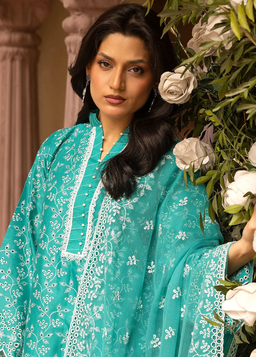Riaz Arts Embroidered Lawn Suit Unstitched 3 Piece RA25MA D-04 - Summer Collection
