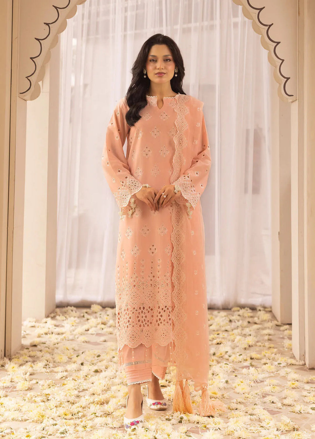 Riaz Arts Embroidered Lawn Suit Unstitched 3 Piece RA25MA D-06 - Summer Collection