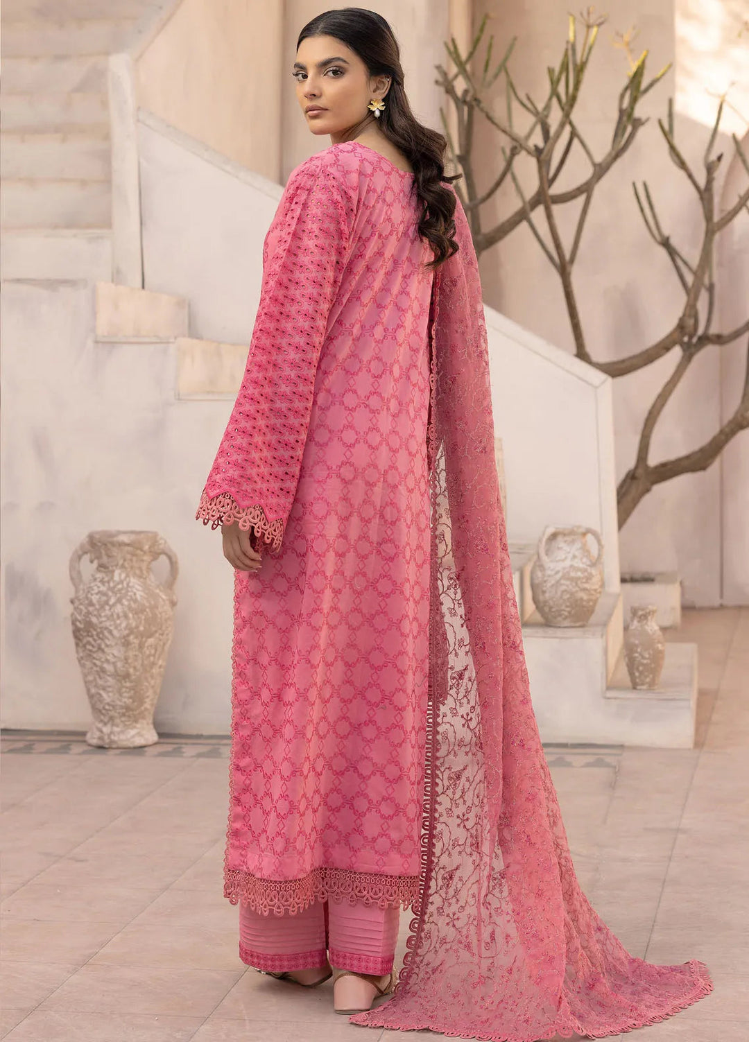 Riaz Arts Embroidered Lawn Suit Unstitched 3 Piece RA25ME D-01 - Summer Collection